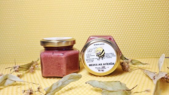 BIO medus ar avenēm  0,120kg 